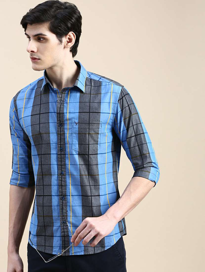 mens checks casual shirt - 20245707 -  Standard Image - 4