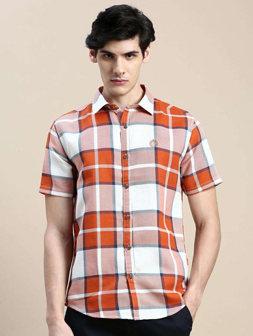 mens checks casual shirt - 20245734 -  Zoom Image - 0