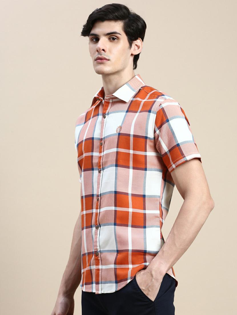 mens checks casual shirt - 20245734 -  Standard Image - 1