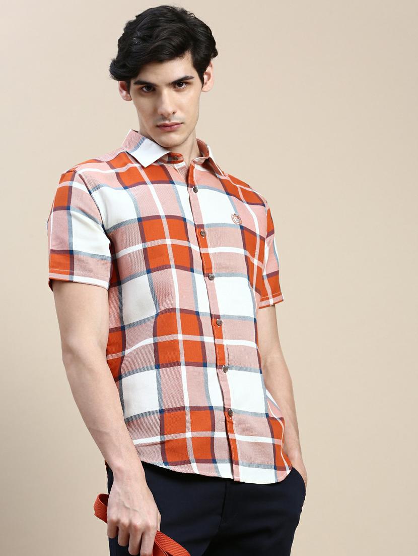 mens checks casual shirt - 20245734 - Standard Image - 4