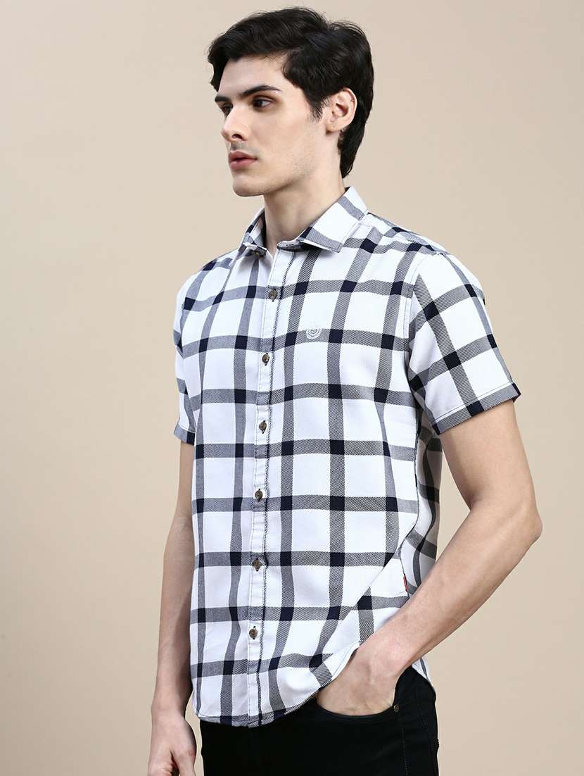 mens checks casual shirt - 20245736 -  Standard Image - 1