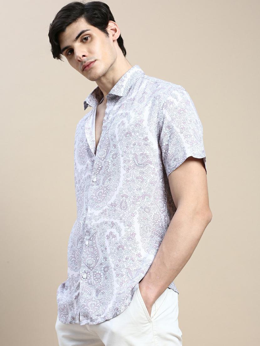 mens florals casual shirt - 20245744 - Standard Image - 4