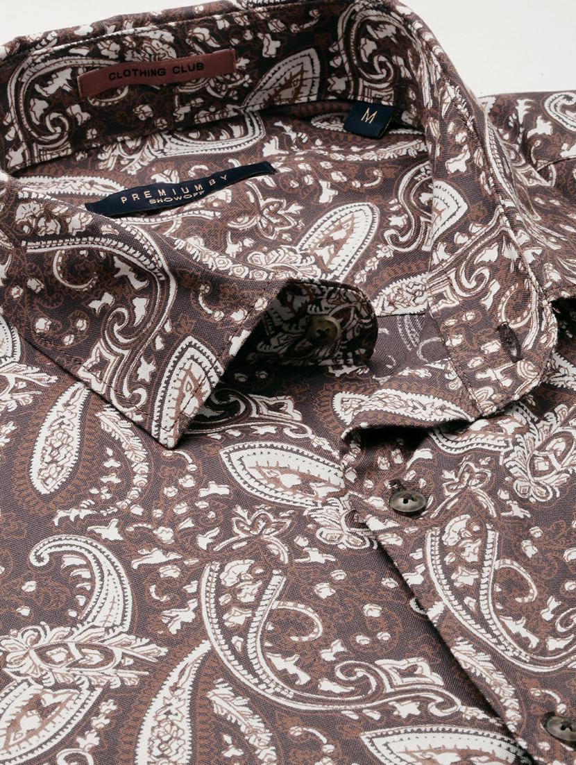 mens paisley casual shirt - 20245757 - Standard Image - 6