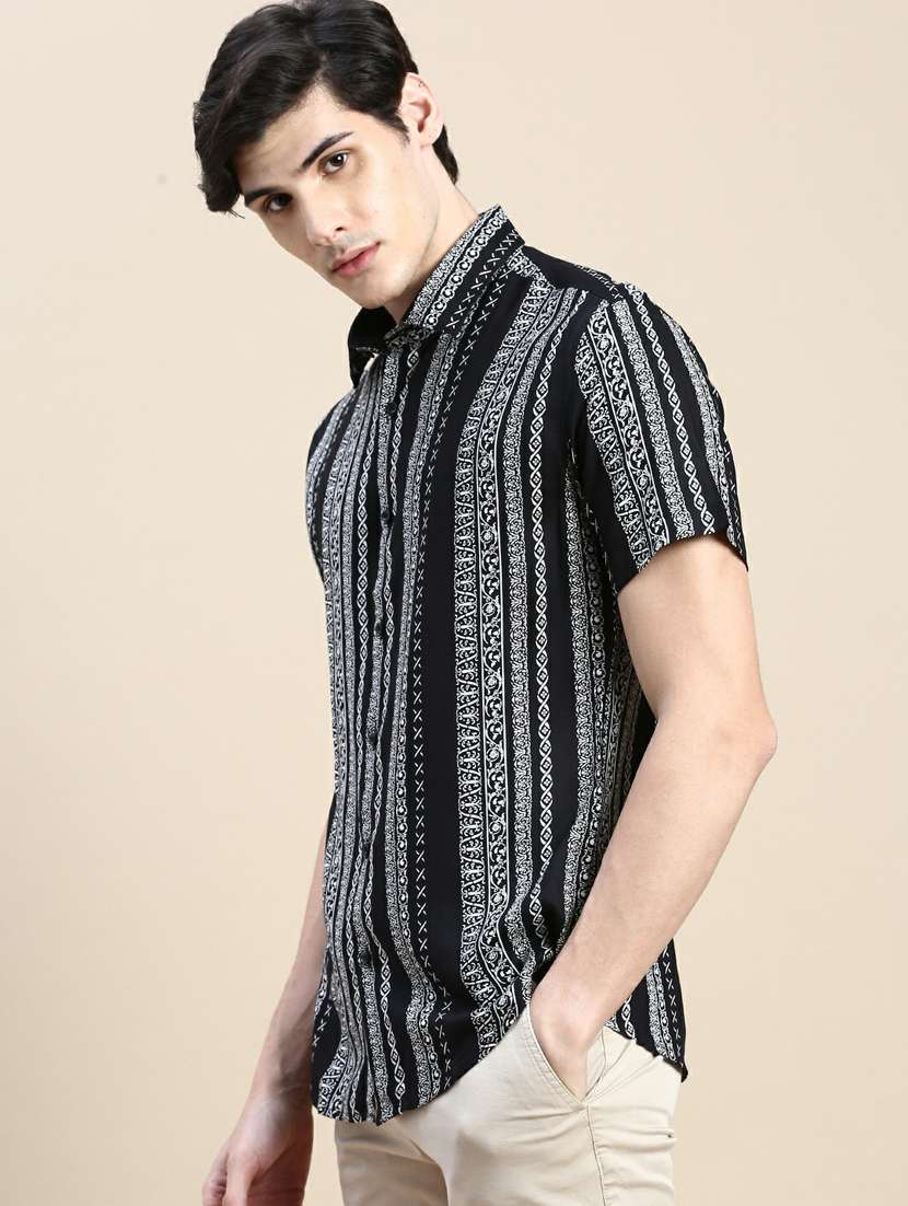 mens printed casual shirt - 20245773 -  Standard Image - 1