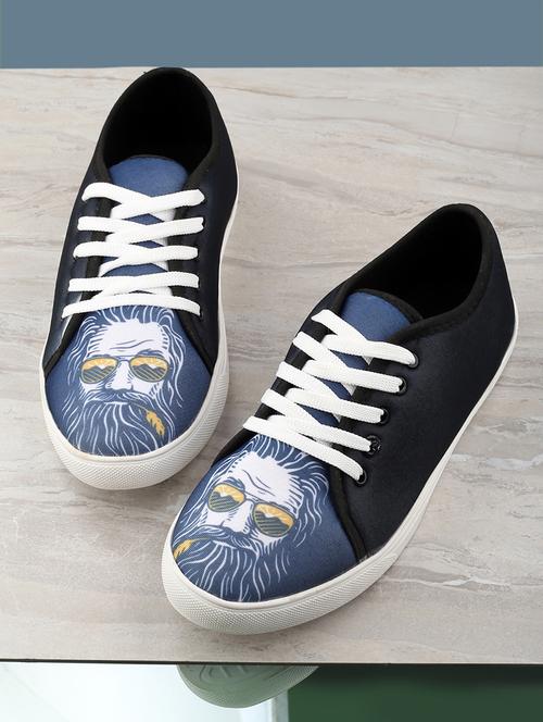 men graphic printed multi colored lace up sneaker - 20245832 -  Standard Image - 0