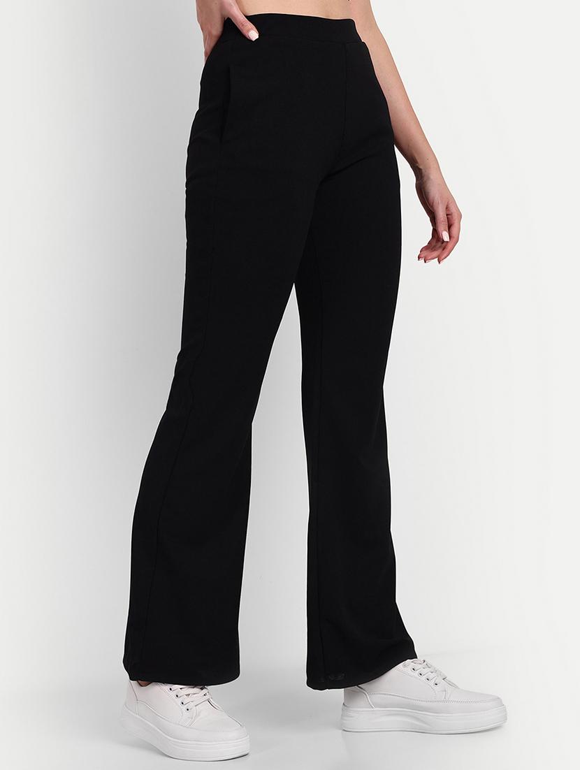 black solids high rise bootcut trousers - 20245865 - Standard Image - 1