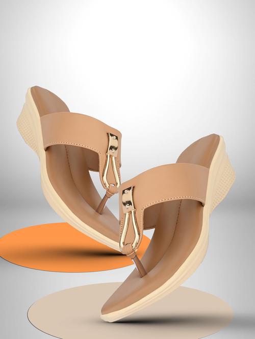 women beige slip on sandal - 20246744 -  Standard Image - 0