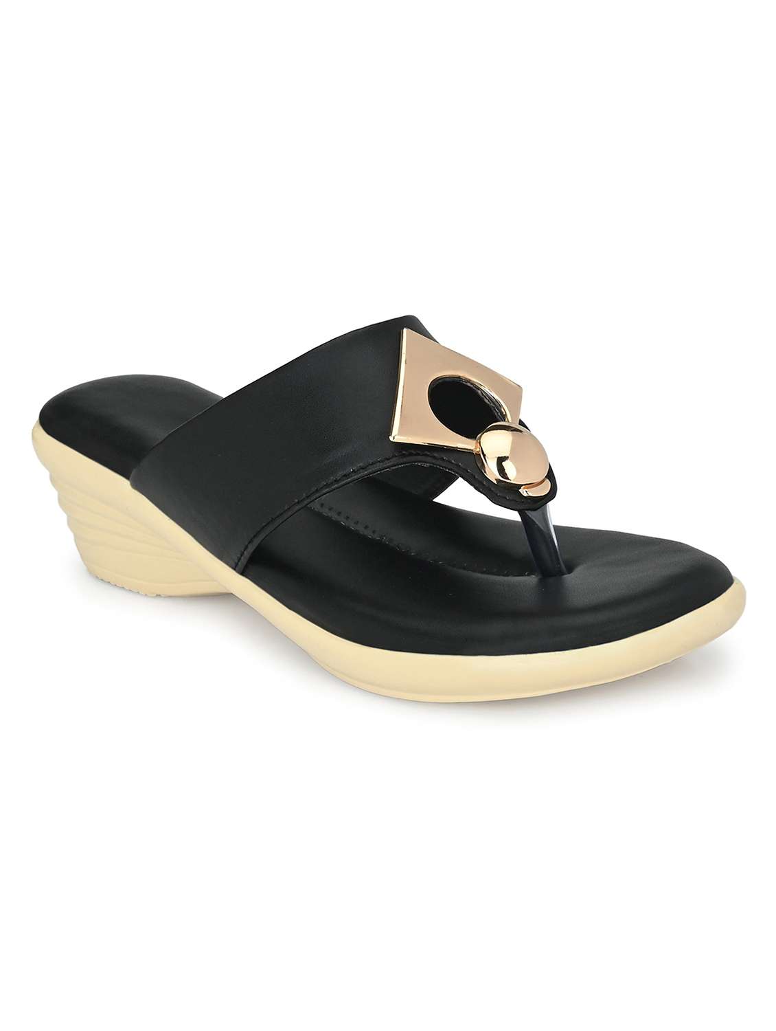women black slip on sandal