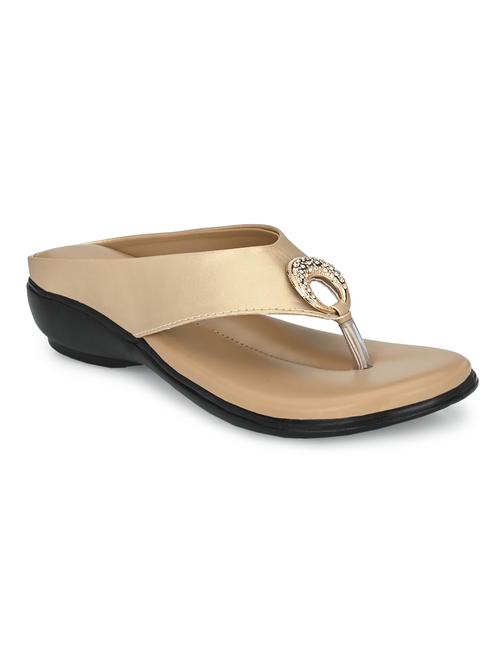women beige slip on sandal - 20246779 - Standard Image - 0