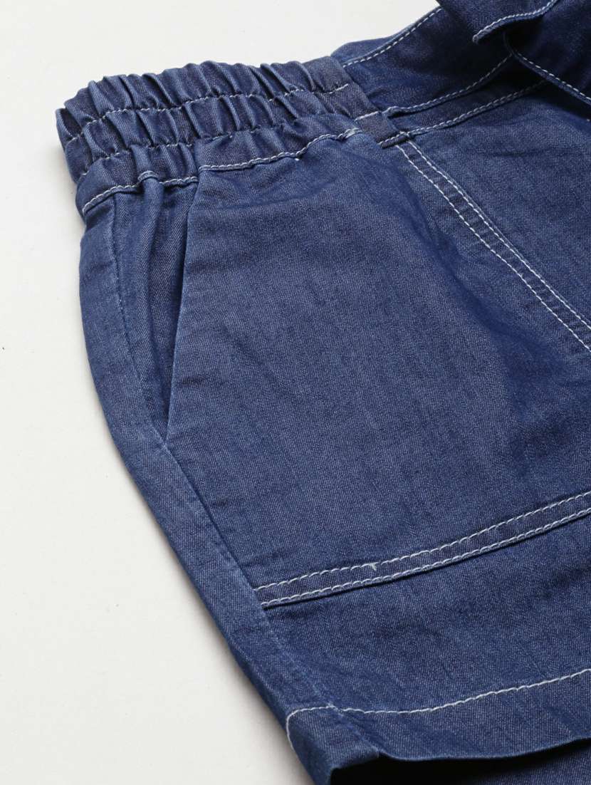 navy blue solid regular fit shorts - 20249277 - Standard Image - 6