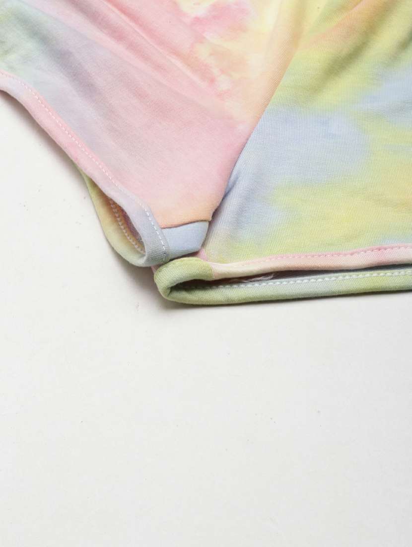 multi colored tie & dyed regular fit short - 20249287 -  Standard Image - 6