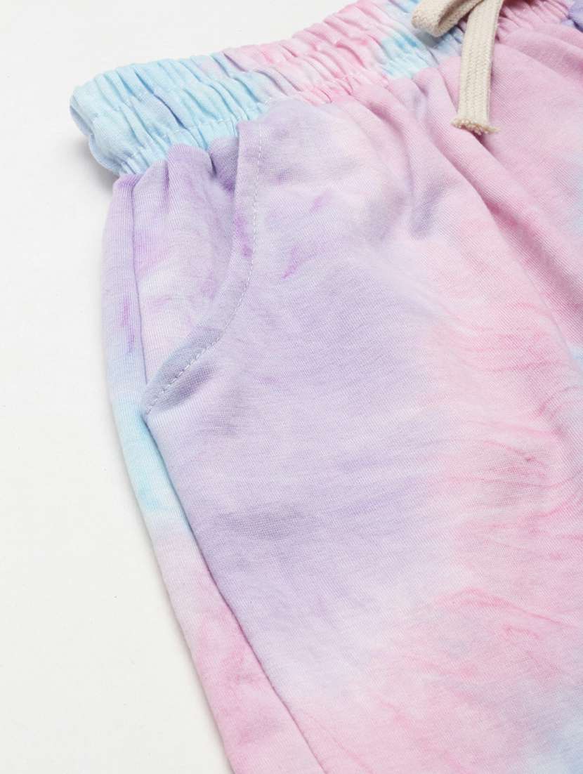 multi colored tie & dye regular fit short - 20249289 -  Standard Image - 6