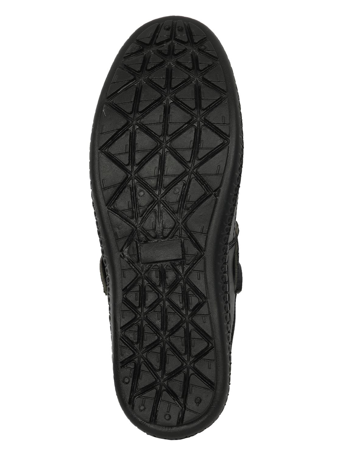 men black slip on casual sandal - 20249402 - Standard Image - 4