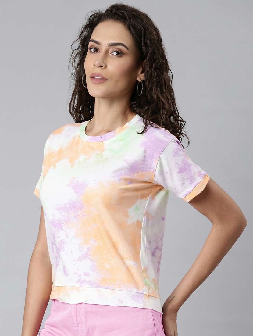 women's straight round neck top - 20249457 -  Standard Image - 1