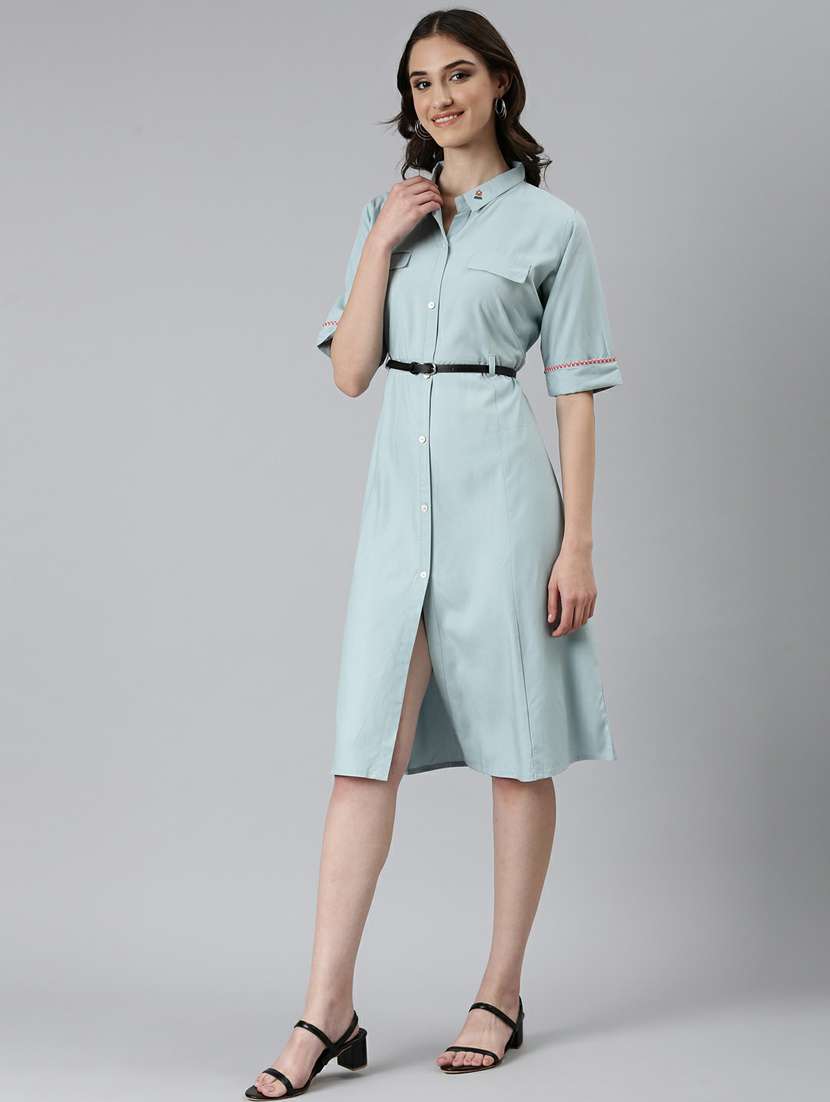 women's shirt solid dress - 20249520 -  Standard Image - 1