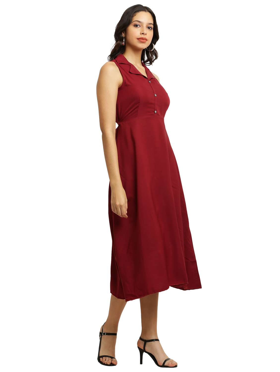 women's solid dress - 20249565 - Standard Image - 4