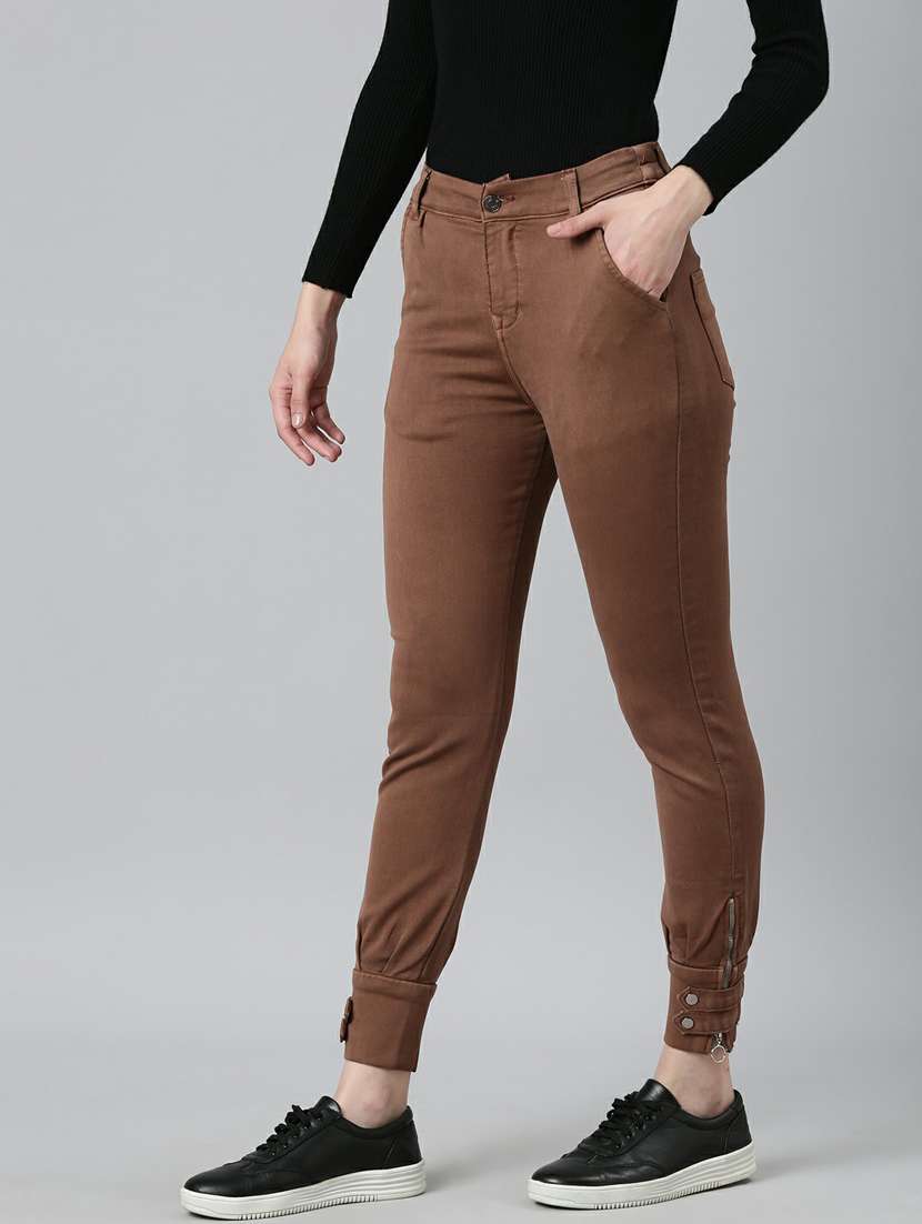 women's plain jogger fit jeans - 20249581 -  Standard Image - 1