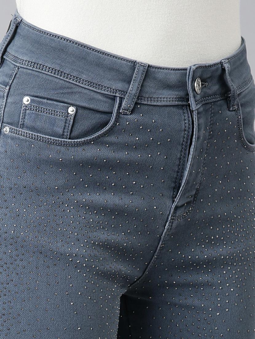 women's printed slim fit jeans - 20249588 - Standard Image - 4