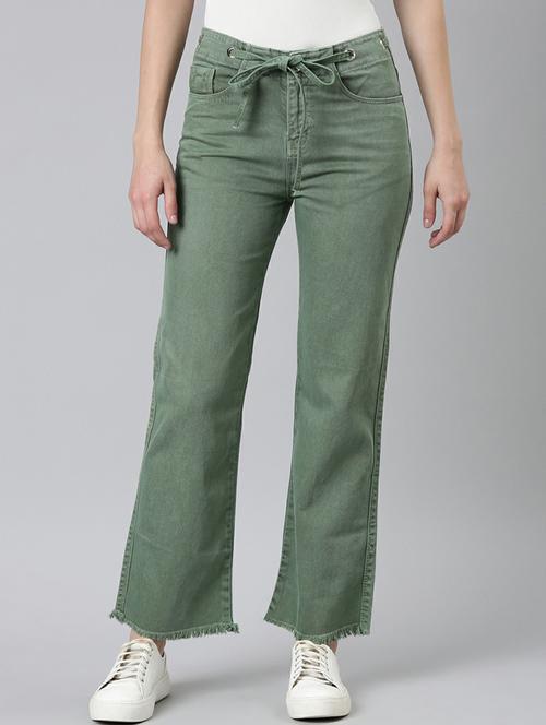 women's plain bootcut fit jeans - 20249595 - Standard Image - 0