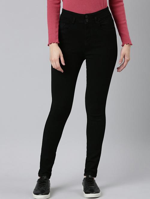 women's plain skinny fit jeans - 20249597 - Standard Image - 0