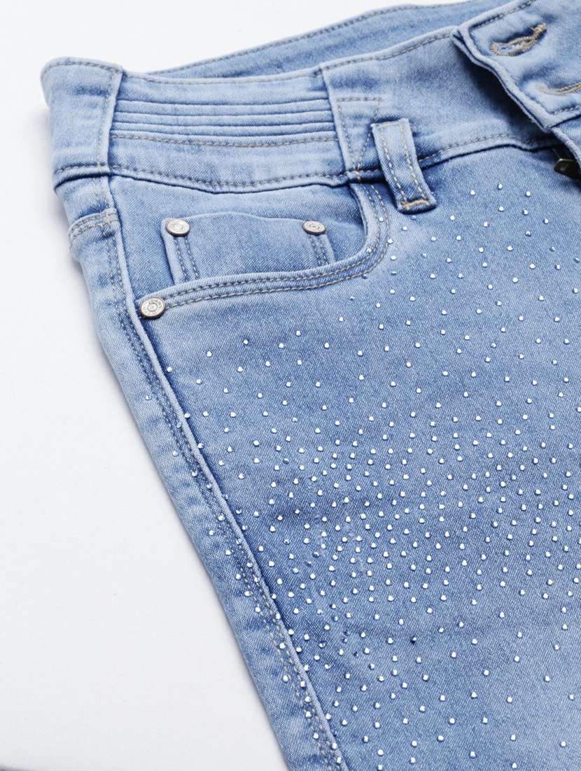 women's plain skinny fit jeans - 20249636 -  Standard Image - 6