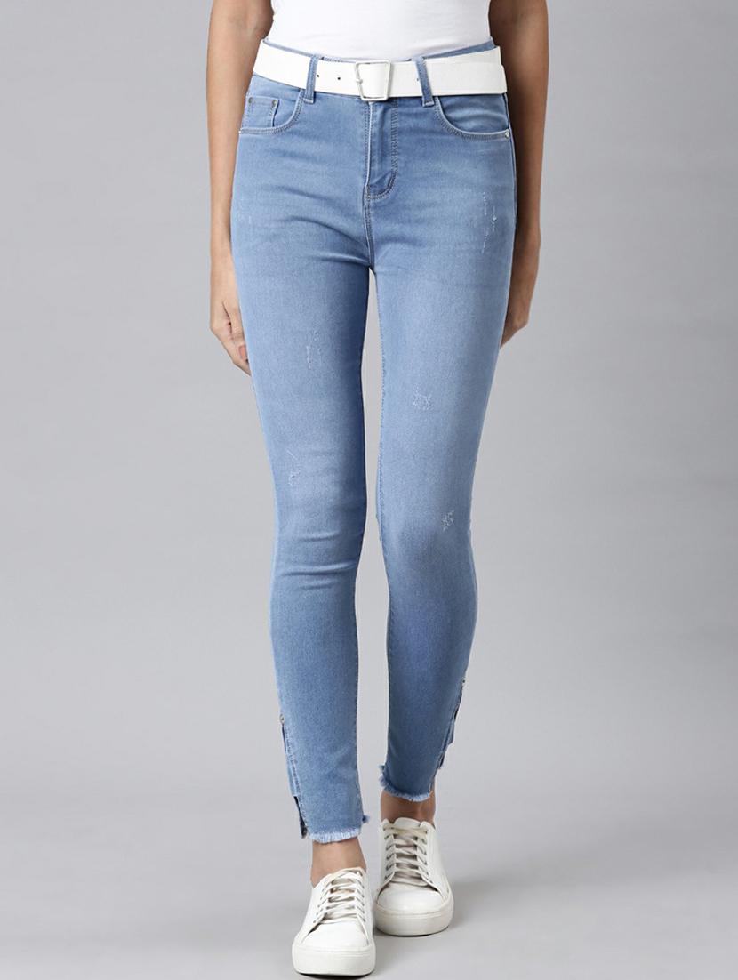 women's plain slim fit jeans - 20249639 -  Zoom Image - 0