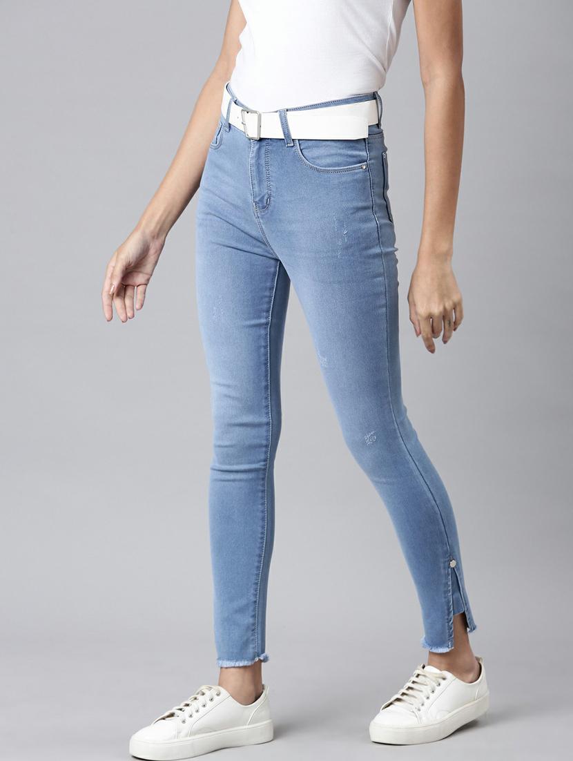 women's plain slim fit jeans - 20249639 - Standard Image - 1