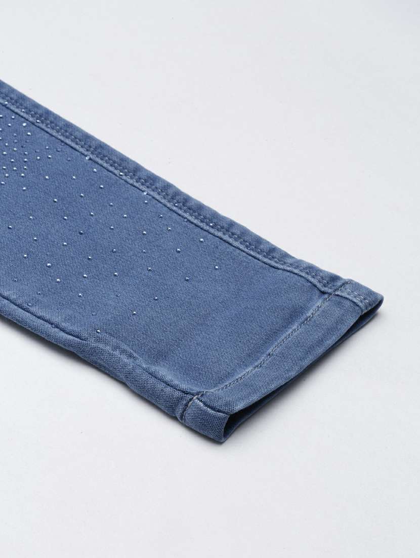 women's embellished slim fit jeans - 20249642 - Standard Image - 6