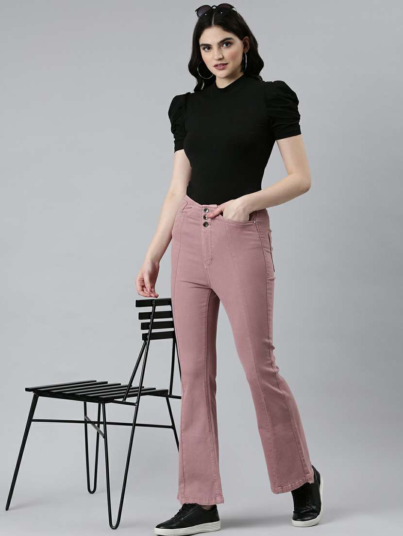 women's plain bootcut jeans - 20249653 -  Standard Image - 4