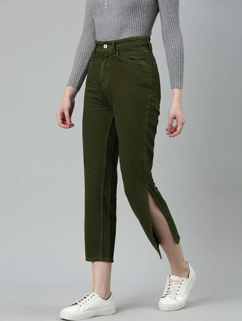 women's plain straight fit jeans - 20249668 - Standard Image - 1