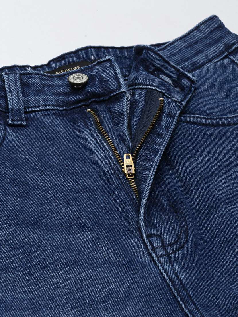 women's distress straight fit jeans - 20249673 - Standard Image - 4