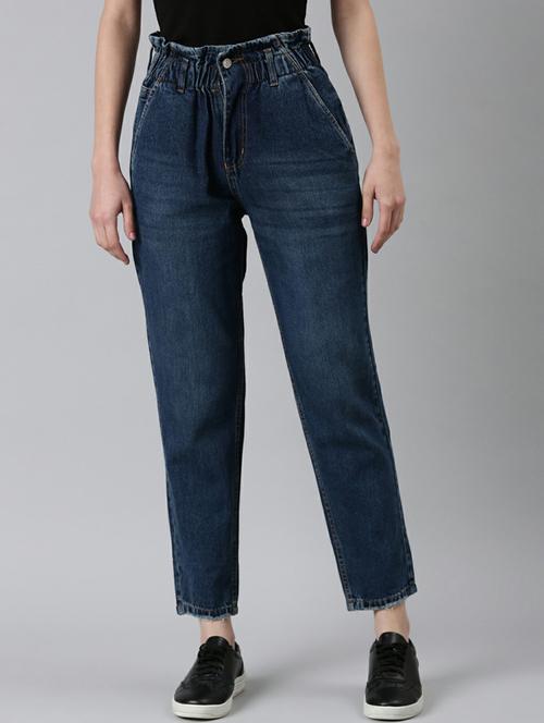 women's plain slouchy jeans - 20249704 -  Standard Image - 0