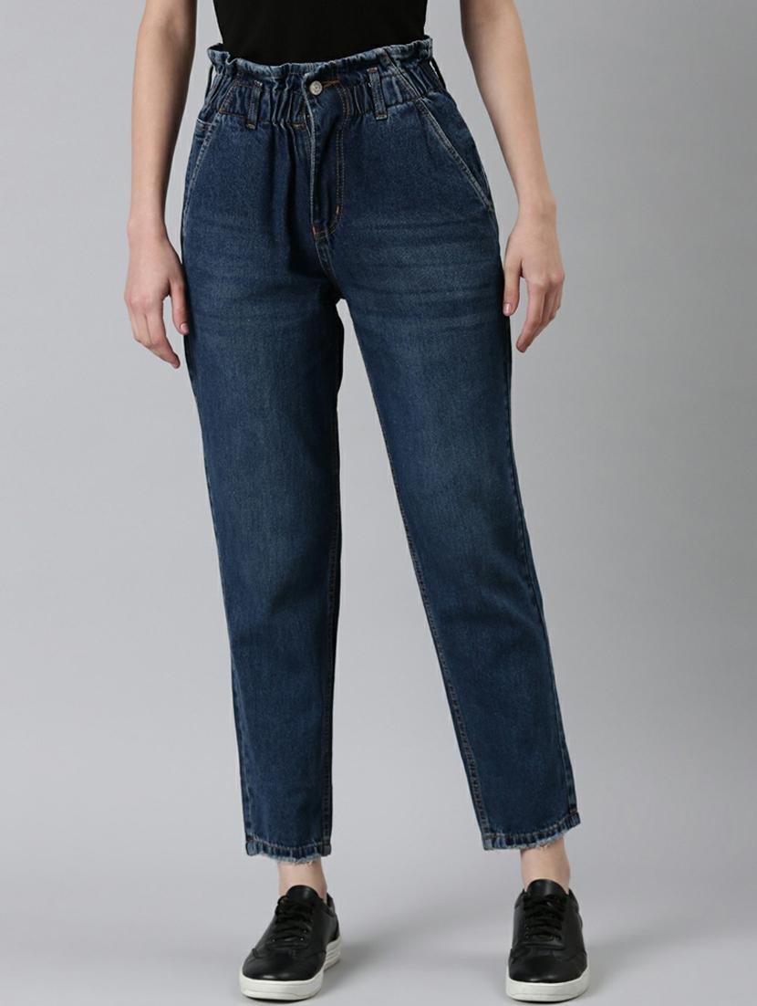 women's plain slouchy jeans - 20249704 -  Zoom Image - 0