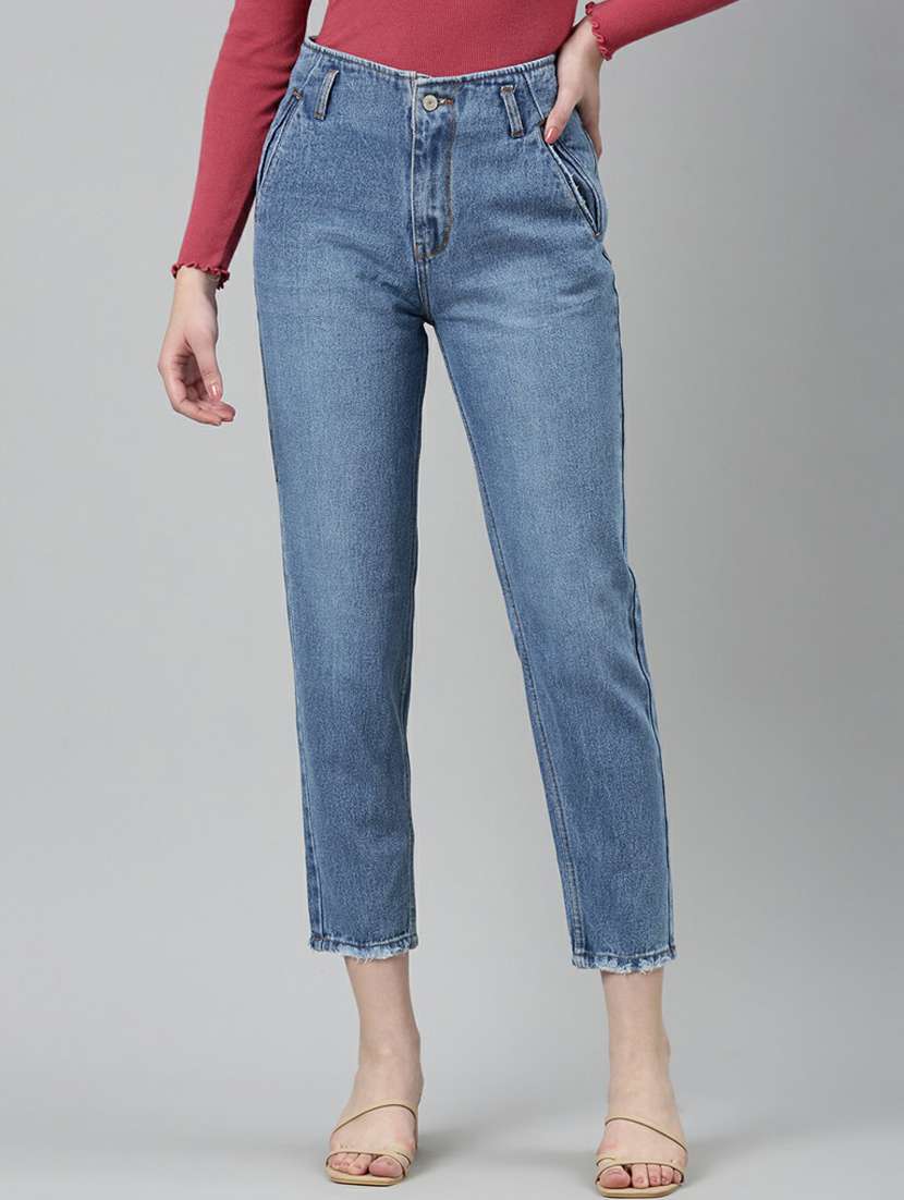 women's plain slim fit jeans