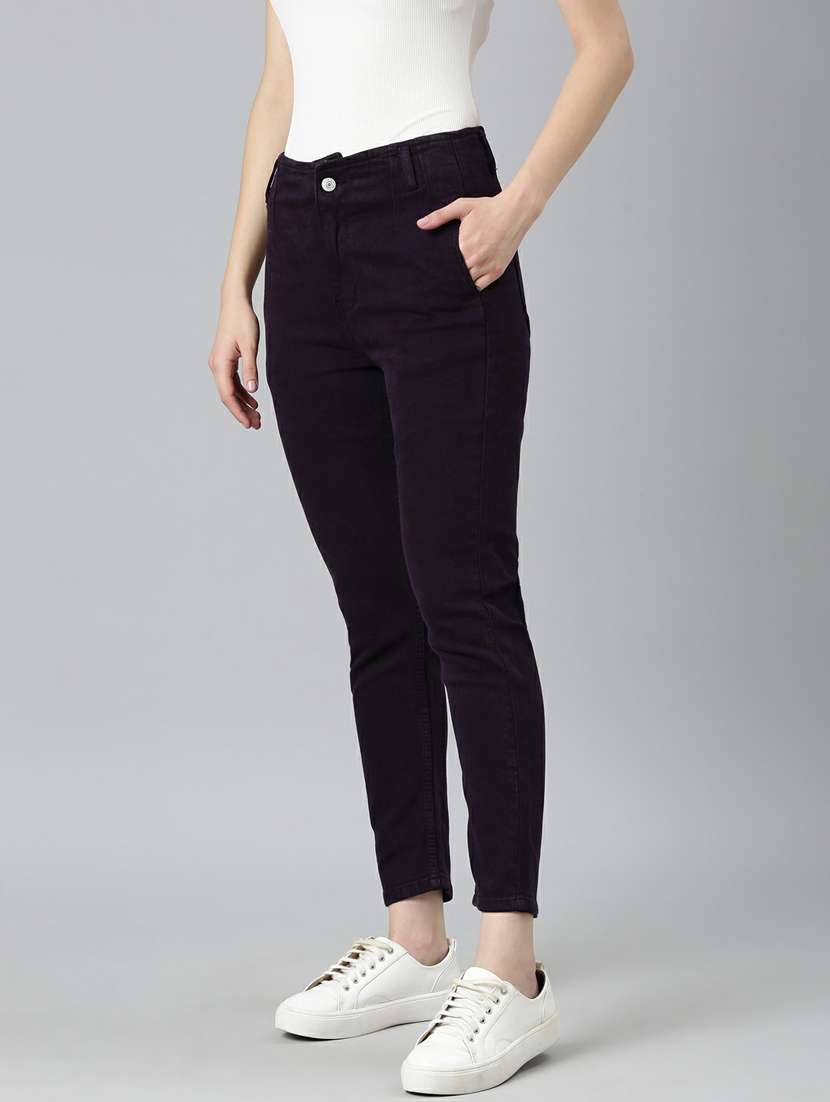 women's plain slim fit jeans - 20249712 -  Standard Image - 1