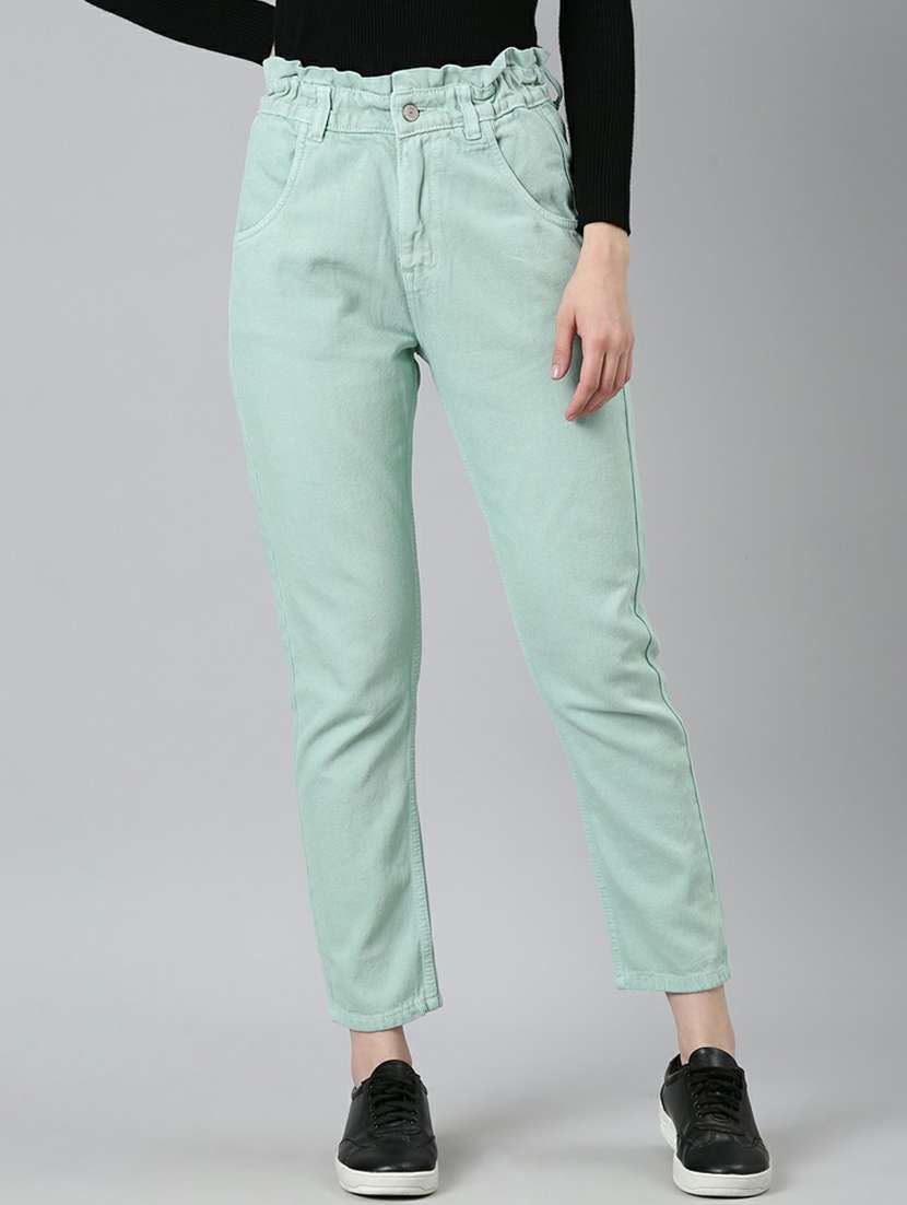 women's plain slouchy jeans