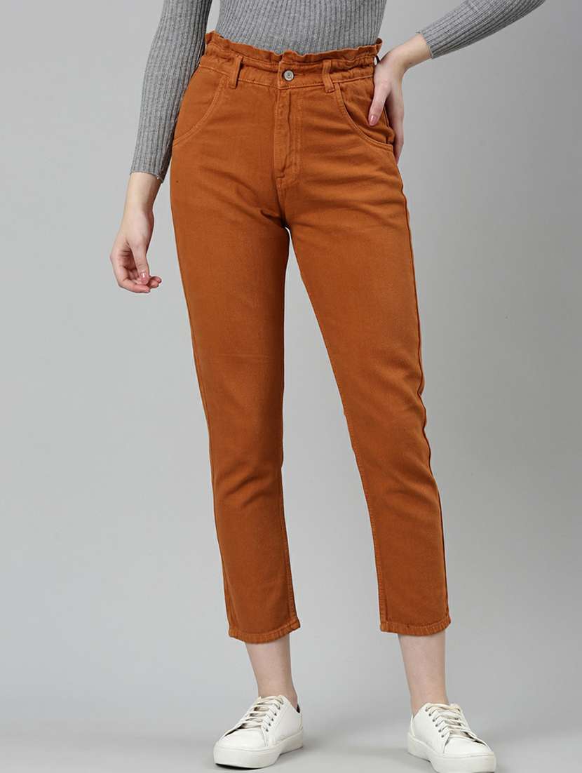 women's plain slouchy jeans