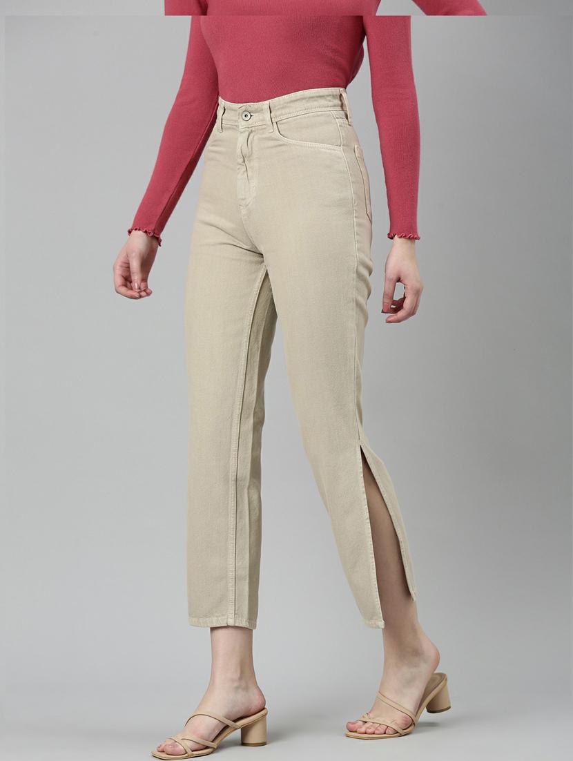 women's plain straight fit jeans - 20249735 - Standard Image - 1