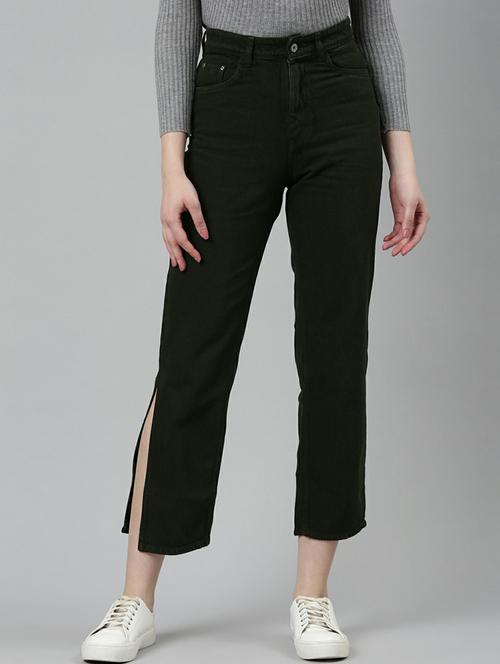 women's plain straight fit jeans - 20249738 -  Standard Image - 0