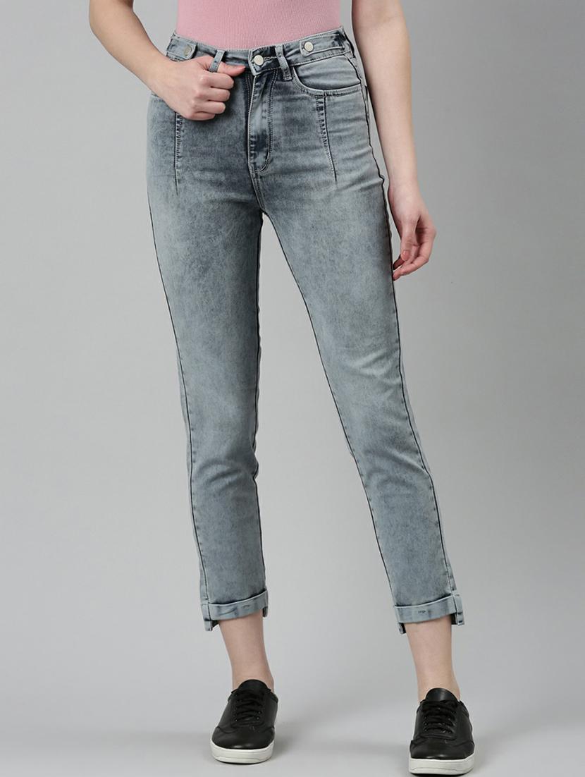 women's plain slim fit jeans - 20249740 - Zoom Image - 0