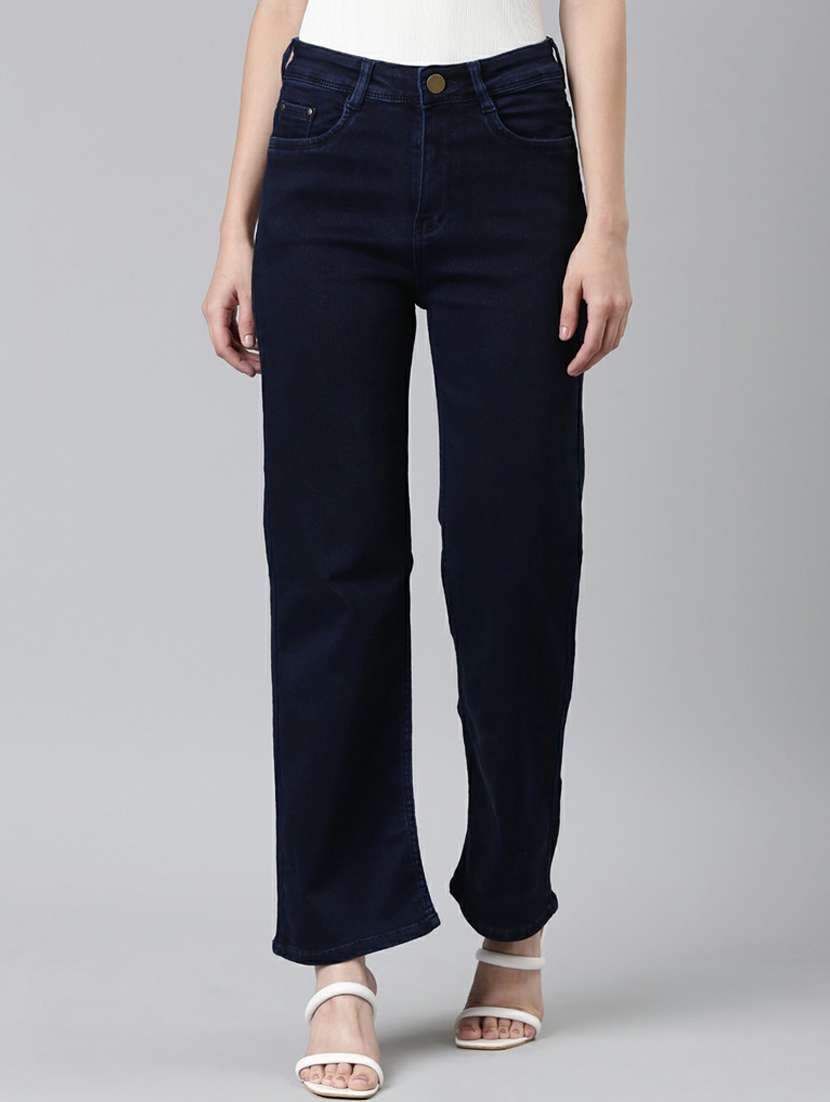 women's plain straight fit jeans - 20249743 -  Zoom Image - 0