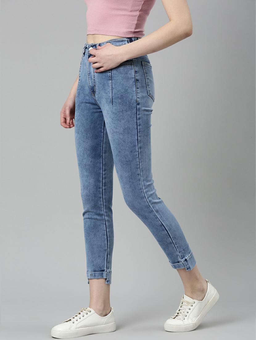 women's plain slim fit jeans - 20249755 -  Standard Image - 1