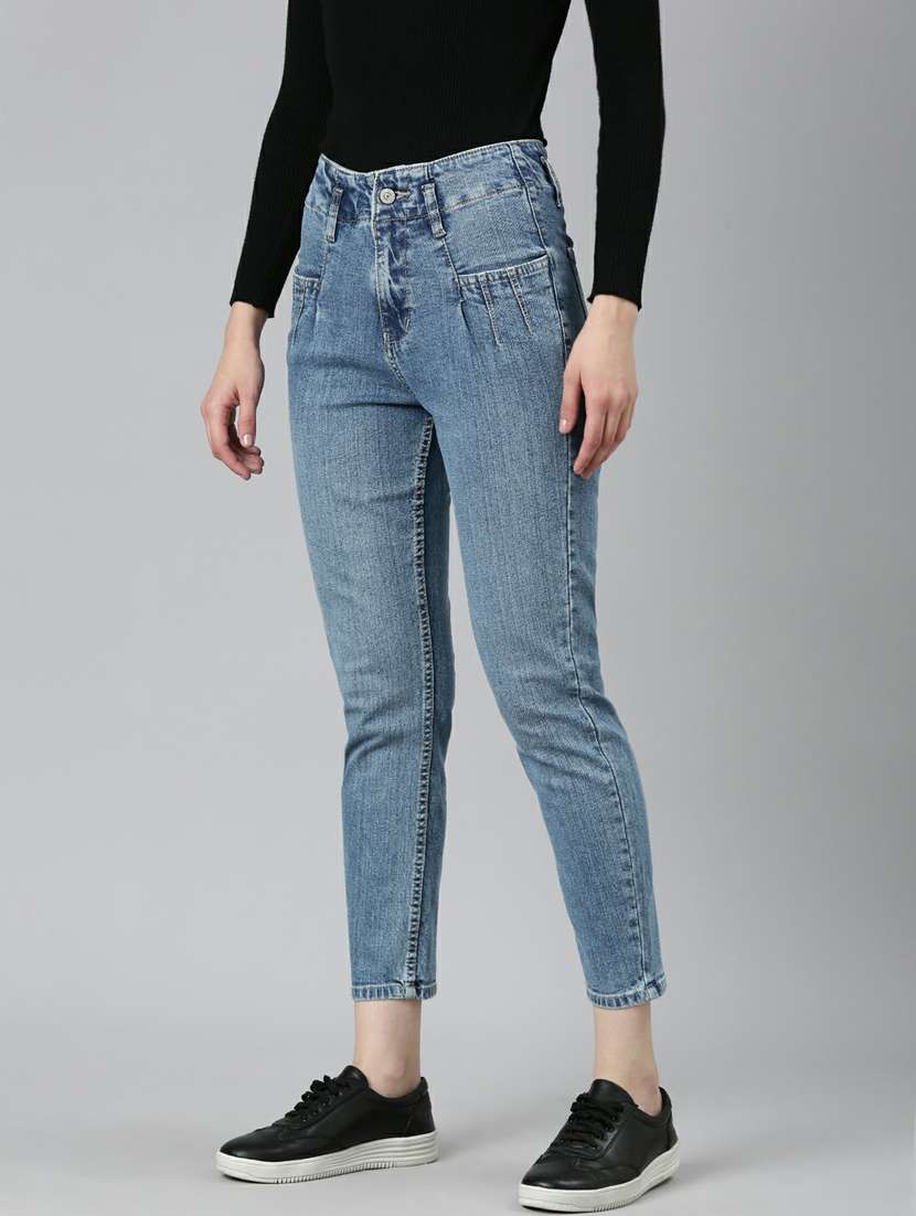 women's plain slim fit jeans - 20249767 - Standard Image - 1