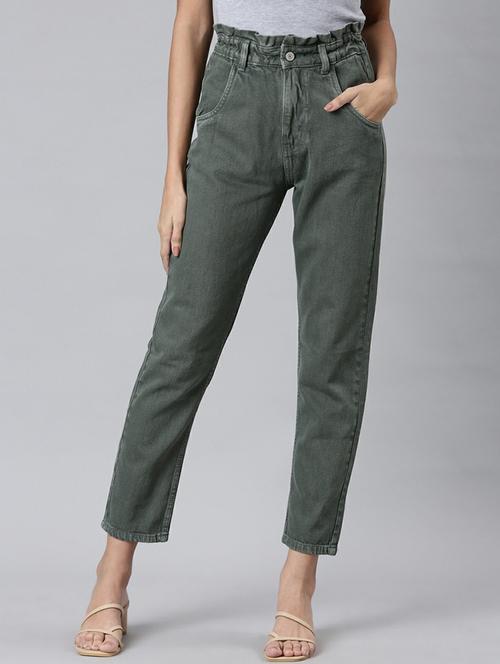 women's plain slouchy jeans - 20249771 - Standard Image - 0