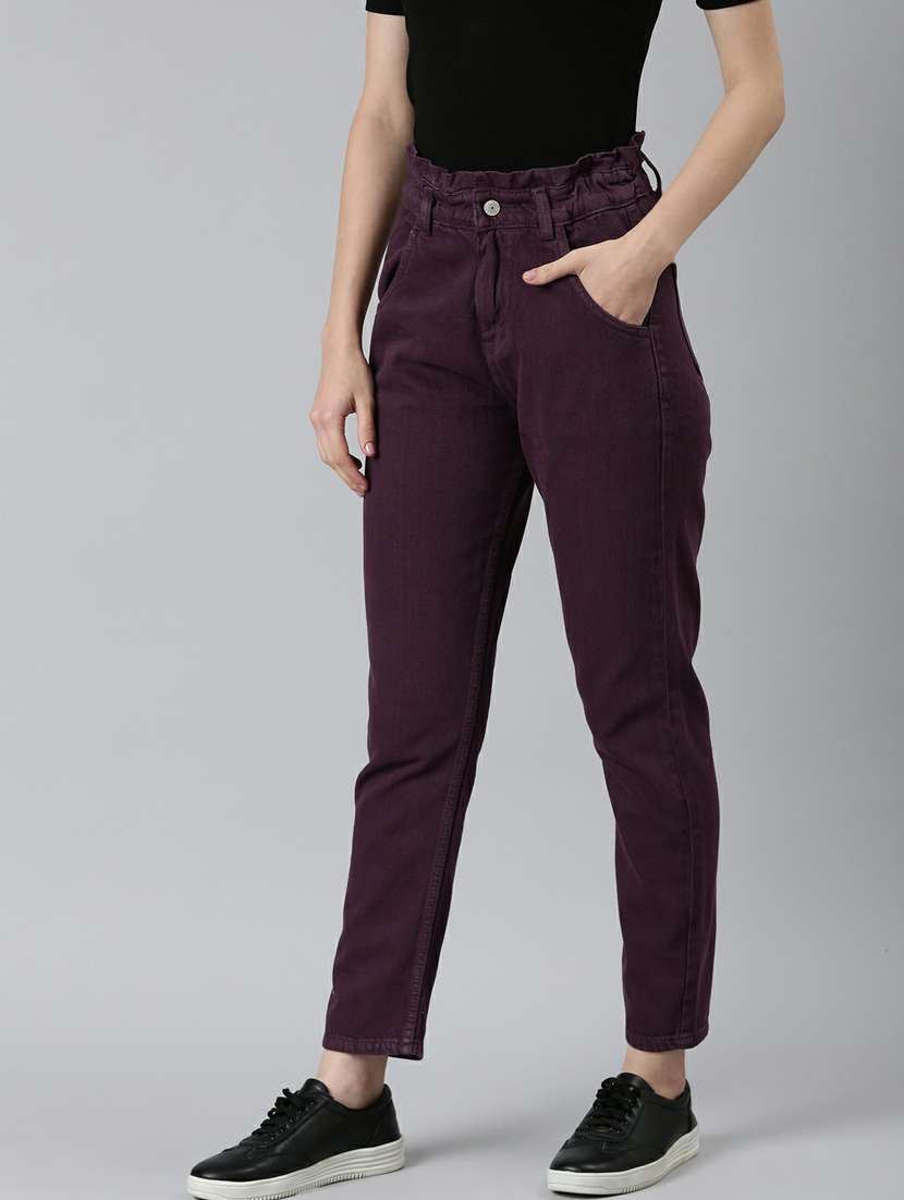 women's plain slouchy jeans - 20249773 -  Standard Image - 1
