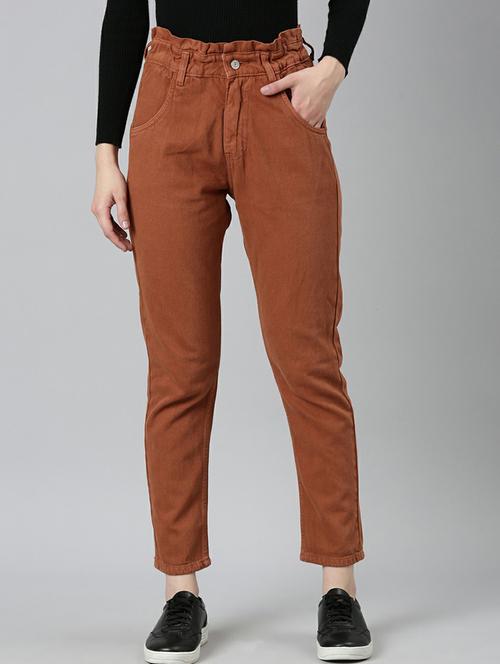 women's plain slouchy jeans - 20249775 - Standard Image - 0