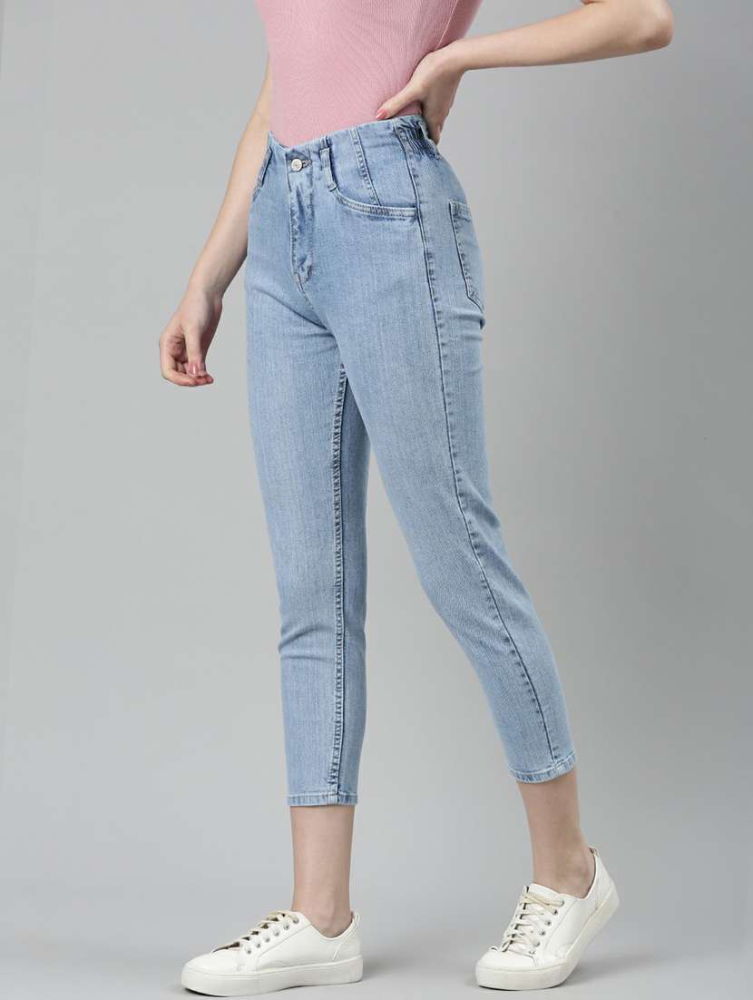 women's plain slim fit jeans - 20249778 -  Standard Image - 1