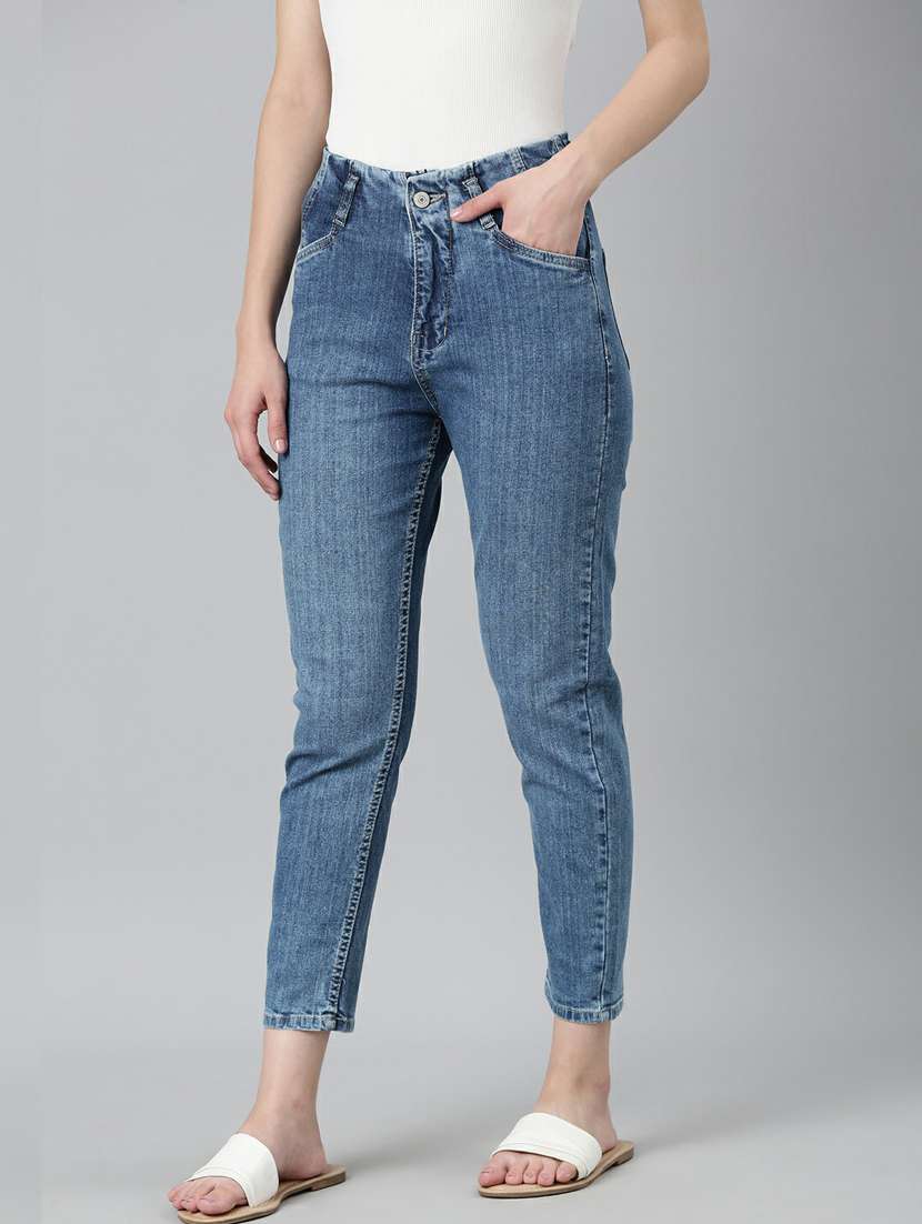 women's plain slim fit jeans - 20249780 -  Standard Image - 1