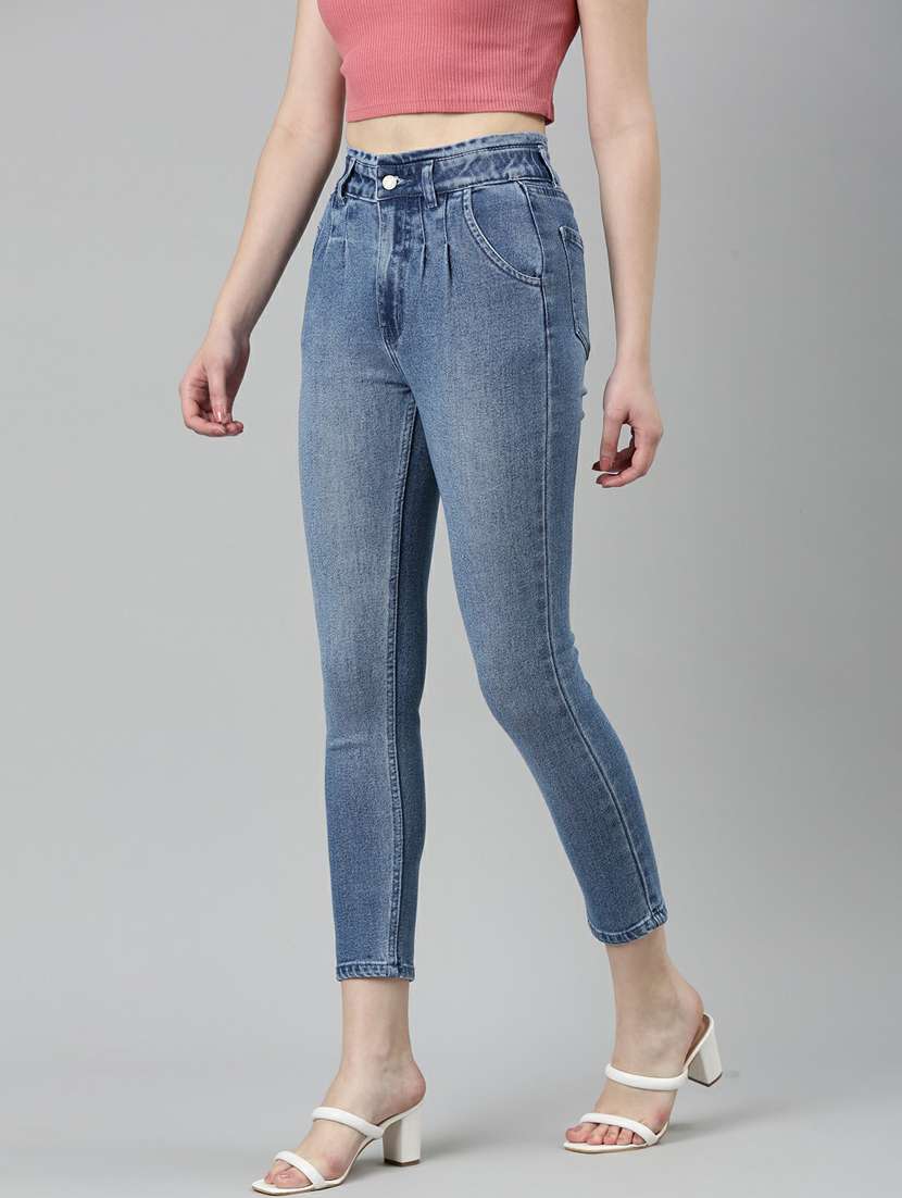 women's plain slim fit jeans - 20249786 - Standard Image - 1