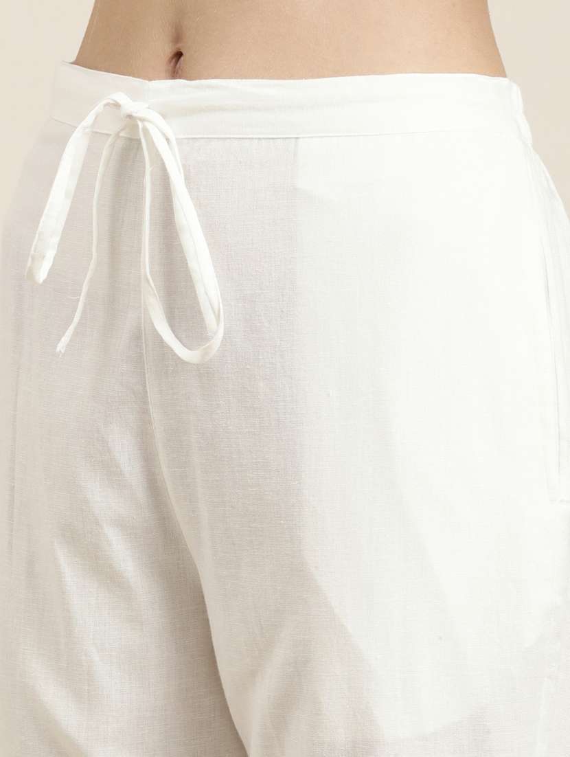 women foil print round neck kurta pant set - 20251244 -  Standard Image - 6